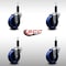 Service Caster 4'' SS Solid Poly Wheel Swivel 1'' Expanding Stem Caster Set, 4PK SCC-SSEX20S414-SPUS-1-4 - alternate 2
